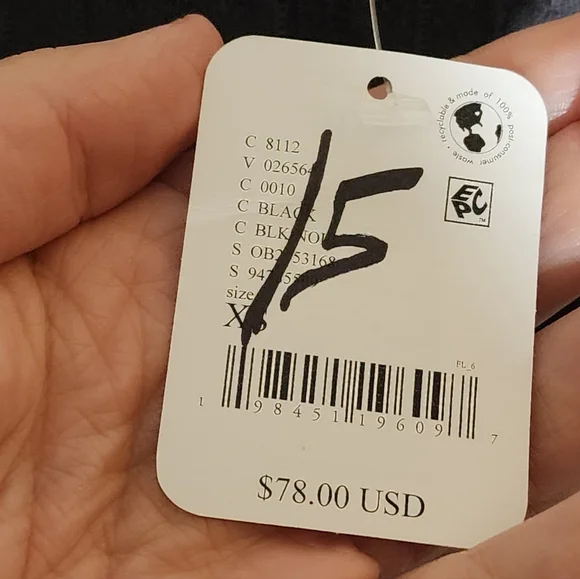 Free People Charcoal Long Sleeve Top - Picture 4 of 5